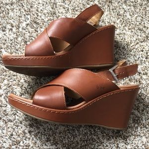 BOC Born Concept Cognac Sandals Wedges